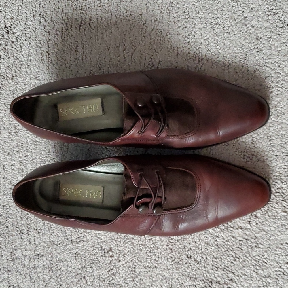 SPECTRA Leather Heeled Slipons